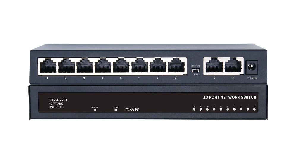 10電千兆非網管以太網交換機