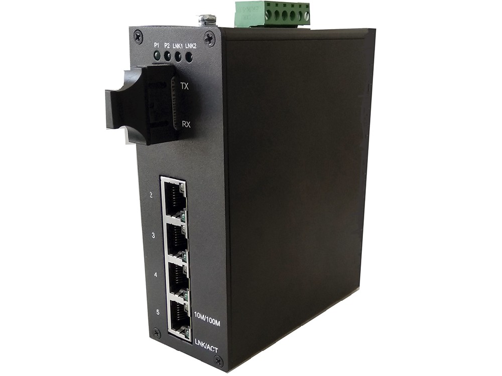 1光4電千兆工業以太網交換機