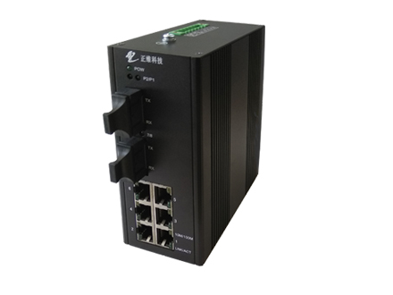 2光6電百兆工業以太網交換機