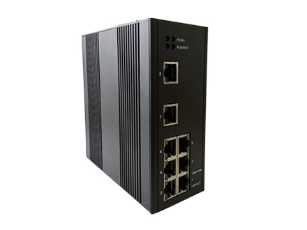 8口百兆工業以太網交換機